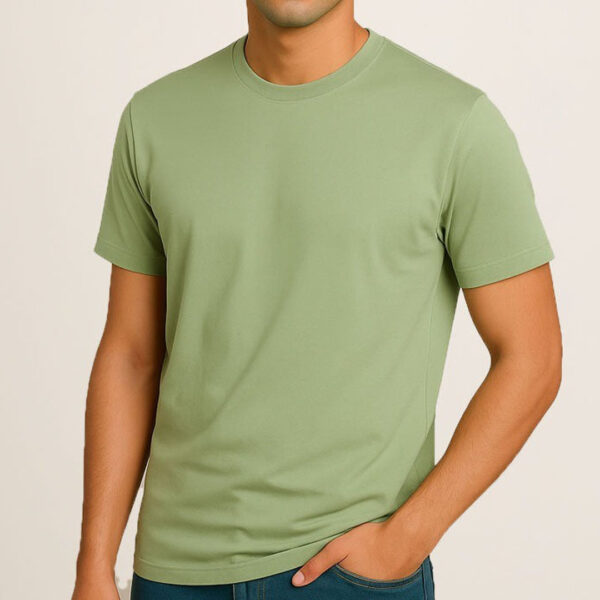 Plain Mint Green Tee - Image 2